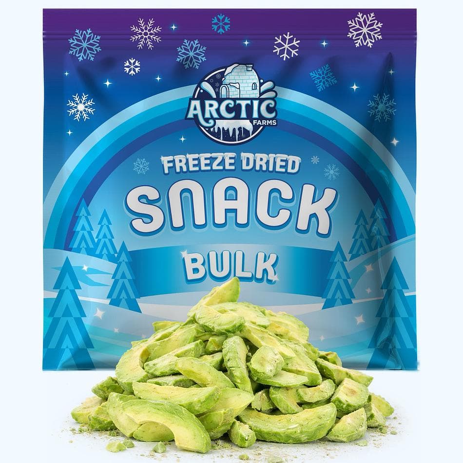 Freeze-Dried Avocado Slices, Creamy, Nutrient-Rich, Single-Ingredient Snack, Bulk Bag (11 oz)