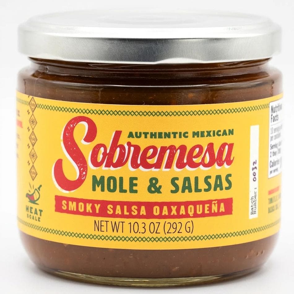 Smoked Pasilla Chile Salsa, Pasilla de Oaxaca, Smoky Medium Heat, Gluten-Free Vegan, 1 Jar