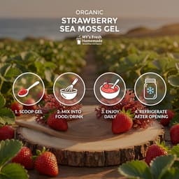 Organic Strawberry Sea Moss Gel, 16 Oz-4