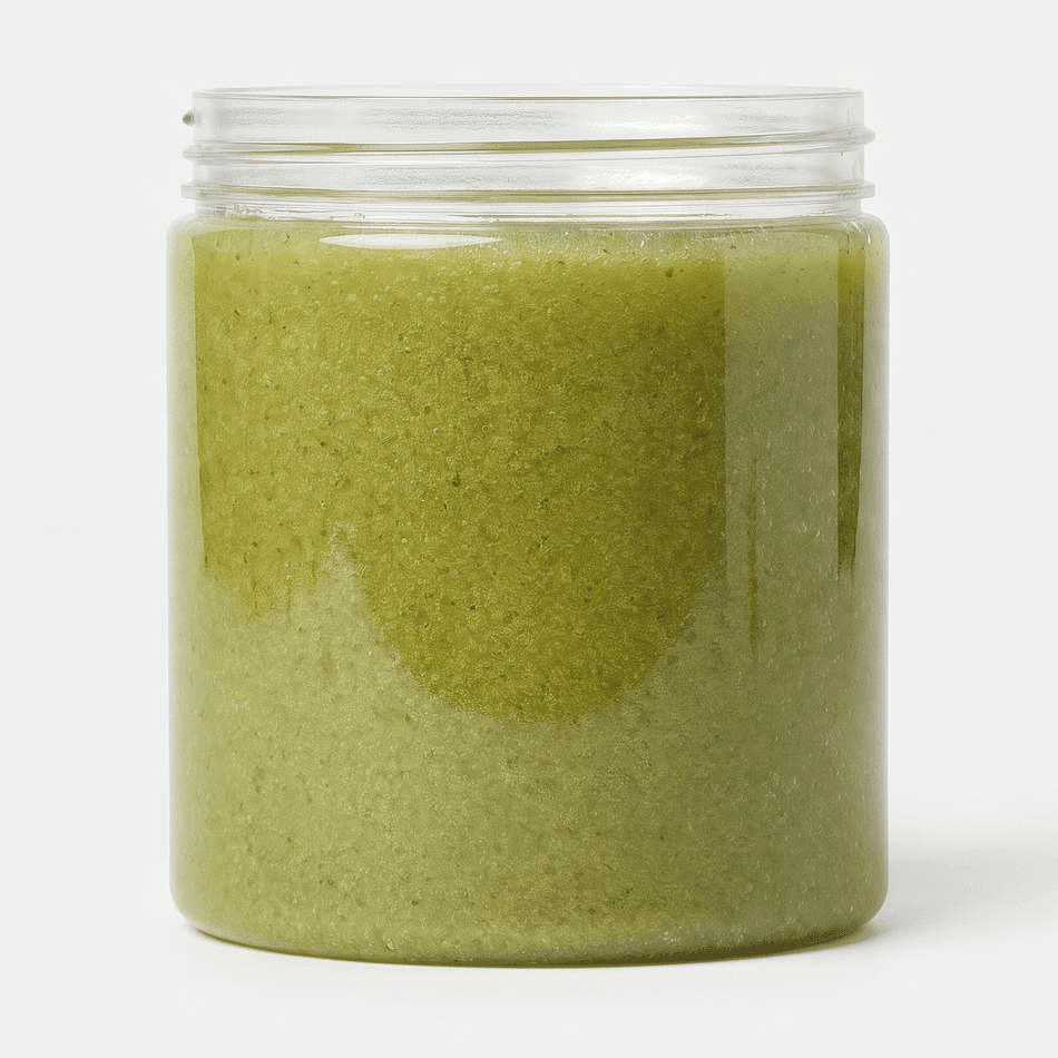 Himalayan Salt Body Scrub, Turmeric & Neem, Exfoliating for Rough Skin, 10 oz Jar