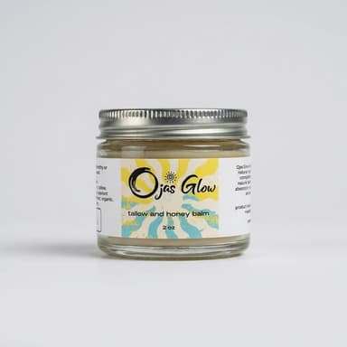 Tallow & Honey Skin Balm, Grass-Fed Beef Tallow + Apricot Kernel Oil, Deep Moisture Glow, Jar (Size Not Listed)