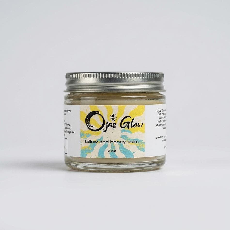Tallow & Honey Skin Balm, Grass-Fed Beef Tallow + Apricot Kernel Oil, Deep Moisture Glow, Jar (Size Not Listed)