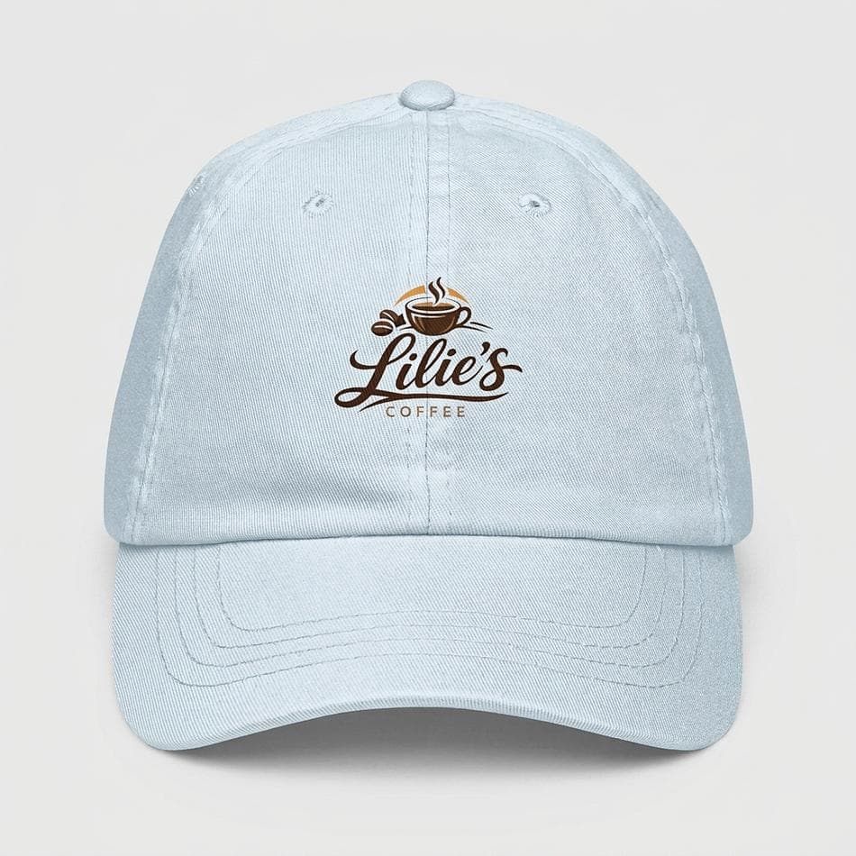 Pastel Chino Cotton Baseball Cap, Low-Profile Unstructured Dad Hat, Adjustable Tri-Glide Strap, 1 Hat