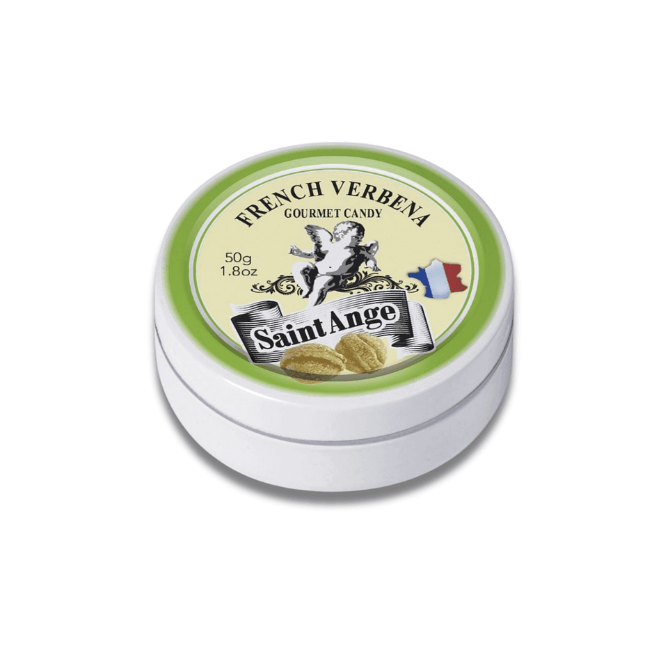 Verbena Pastilles Hard Candy, Natural Verbena Flavor, Soothing Herbal Sweets, Single Tin 50g