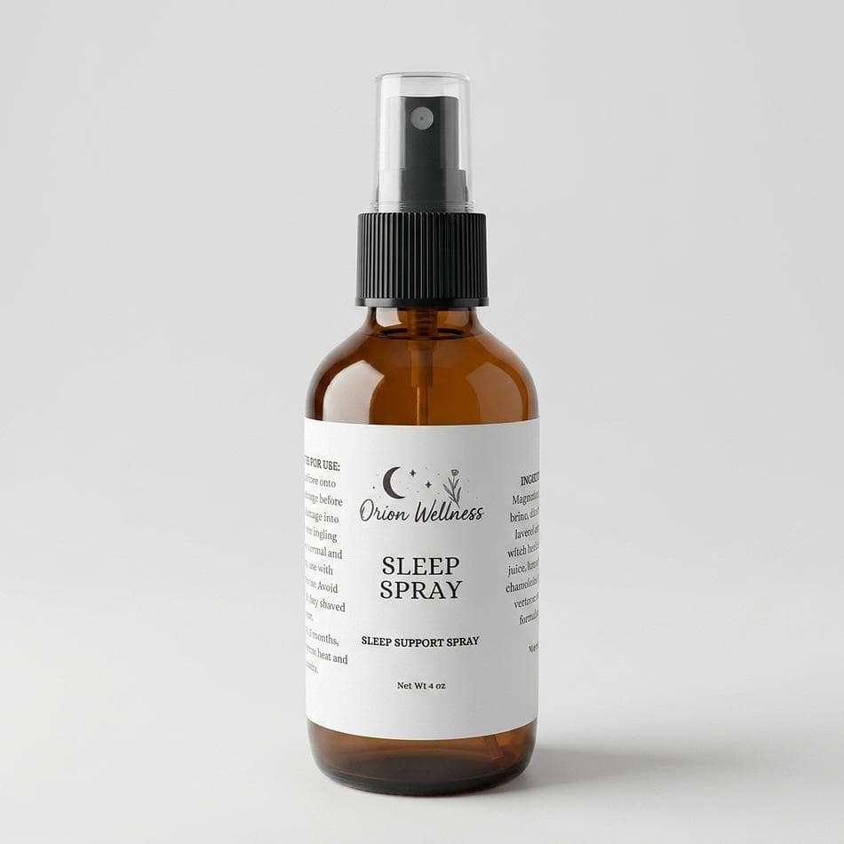 Magnesium Sleep Spray, Magnesium Chloride + Lavender & Aloe, Calm Nighttime Ritual, 4 oz Topical Mist (6,000 mg)