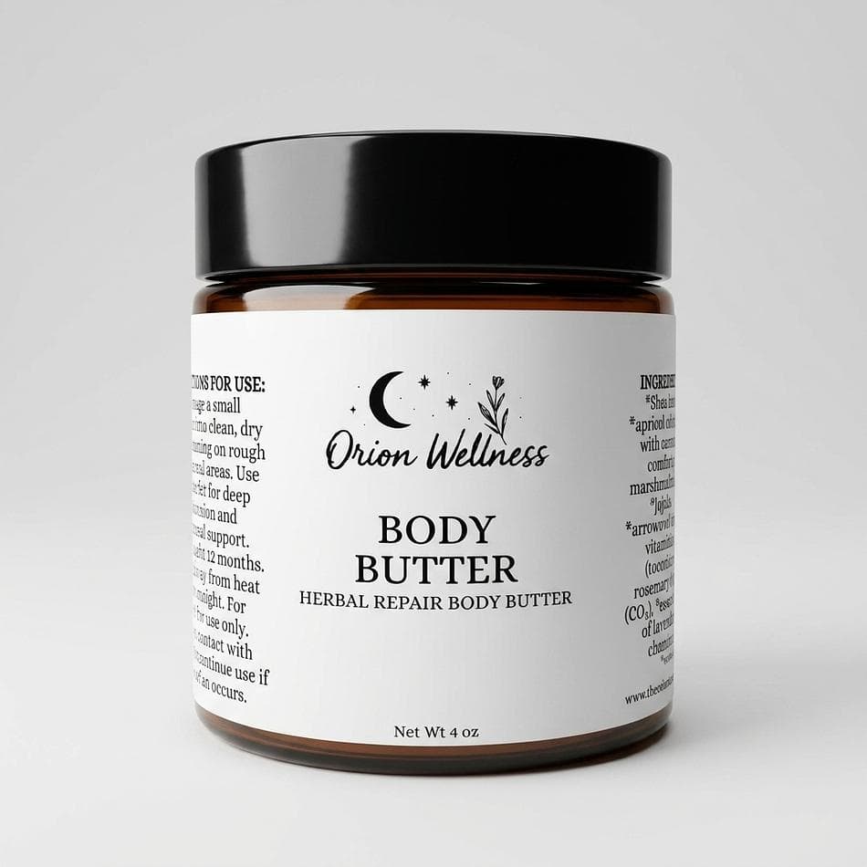 Whipped Tallow Body Butter, Calendula & Comfrey + Mango Butter, Sensitive Skin Soothing Moisturizer, Jar (Size Listed)