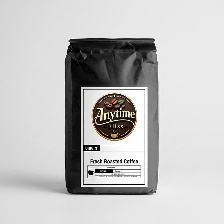 Dark Roast Espresso Blend Coffee, 6-Bean House Blend, Bold Smooth Crema, Whole Bean or Ground, 12 oz Bag