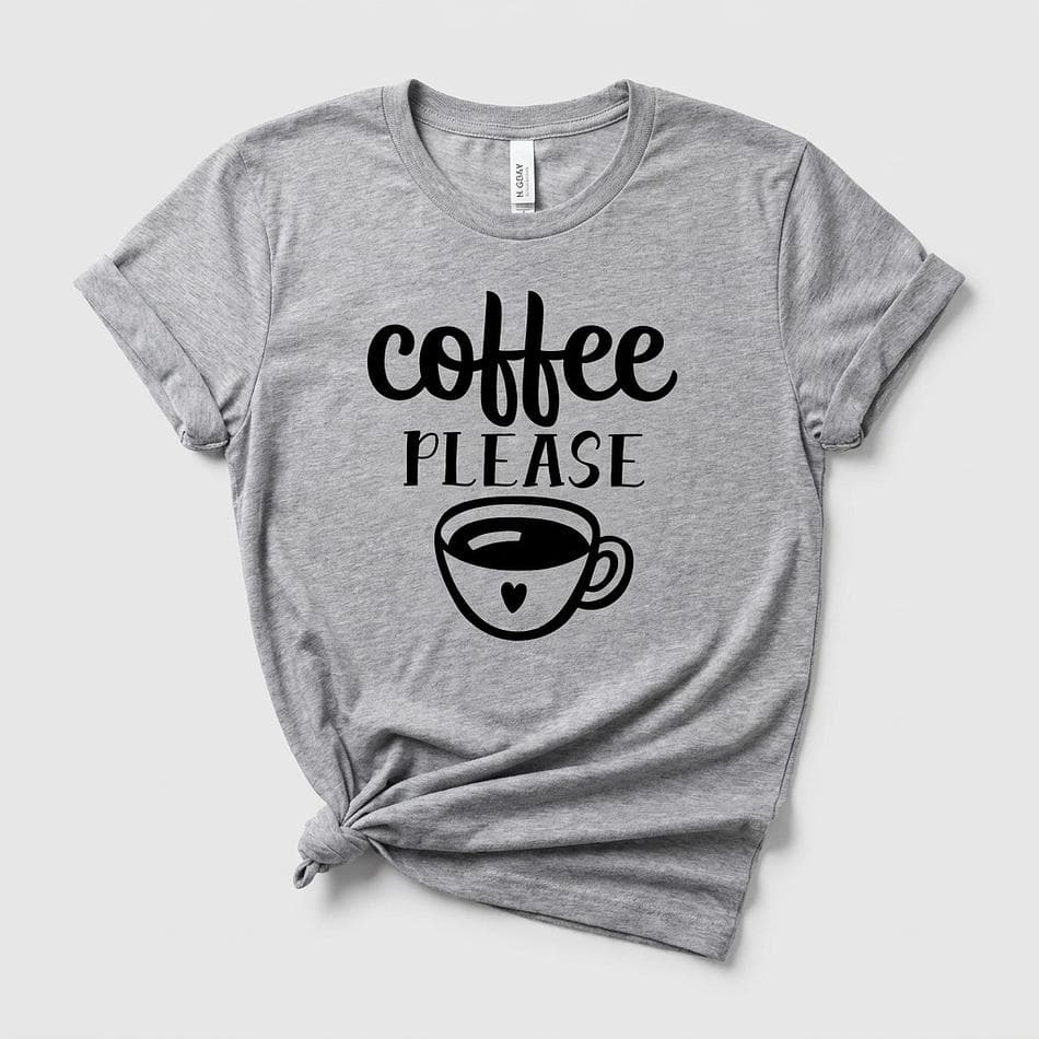 Coffee Graphic T-Shirt, Ring Spun Cotton, Soft Retail Fit, Bella Canvas Tee, Coffee Lover Gift, Sizes XS–3XL