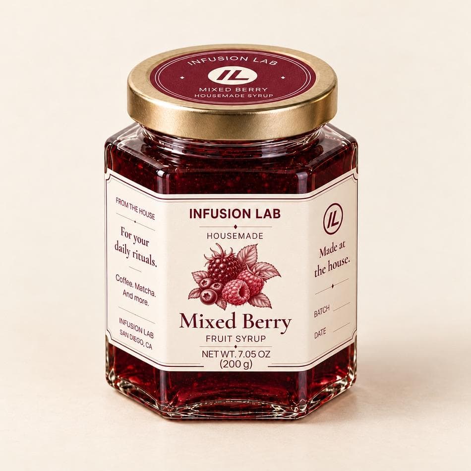 Infusion Lab Housemade Mixed Berry Syrup — 200 g