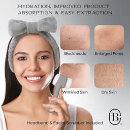 Gentle Face Steamer for Facial Deep Cleaning, 11-PC | Facial Steamer for Proactive Acne Treatment Unclogs Pores &amp; Treats Allergies | Facial Skin Care Products Includes Needles &amp; Tweezers-2