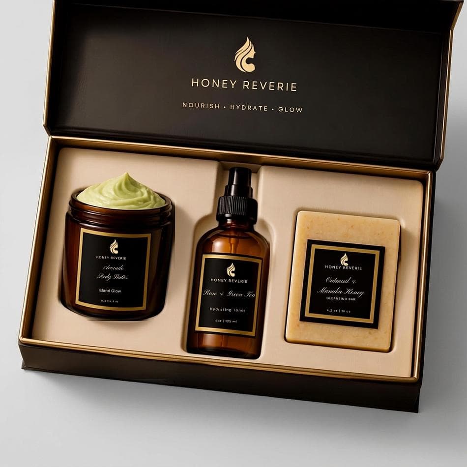 Skincare Bundle Set, Nourish Hydrate Glow Routine, Daily Moisture & Radiance Kit, Set 1