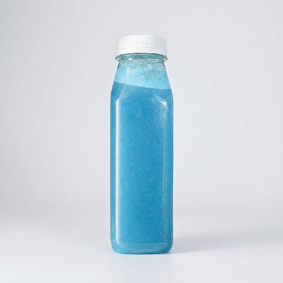 Cold-Pressed Blue Spirulina Juice, Apple Lime Pineapple & Coconut Water, Tropical Hydration, No Added Sugar, 12 oz