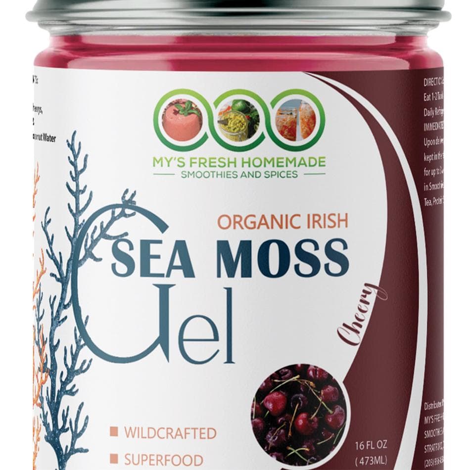 Organic Cherry St. Lucia Sea Moss Gel - Nourishing Superfood for Your Health!
