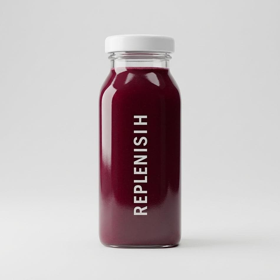 Cold-Pressed Focus Juice, Blueberry & Ginger, Mental Clarity Support, 1 Bottle (Size TBD)