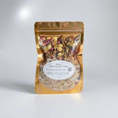 Detox Bath Soak, Dead Sea Salt & Colloidal Oats, Relaxation & Skin Softening, Vegan Mineral Soak, 1 Jar