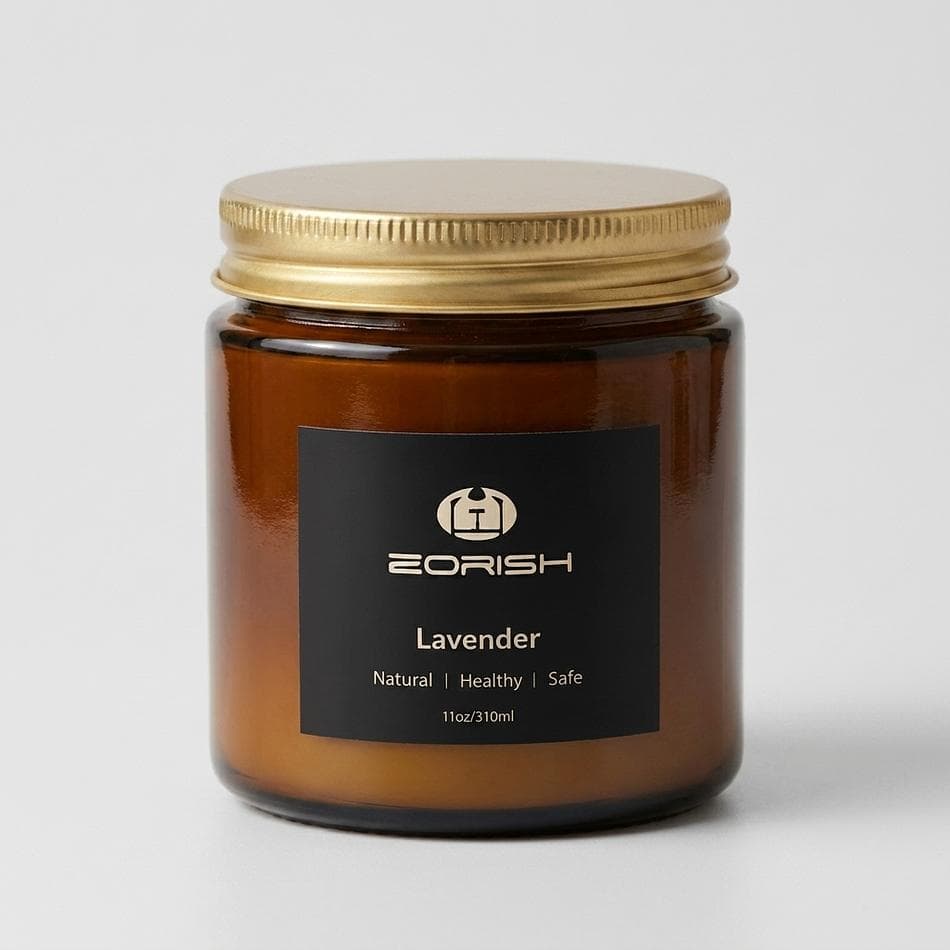 Lavender Scented Candle, Lavender-Woods-Musk Notes, Relaxing Aromatherapy, 1 Candle (Size Not Listed)