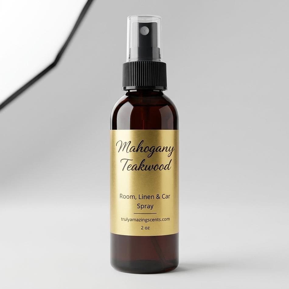 Room Spray, Mahogany & Cedarwood & Oak, Odor Eliminator, Long-Lasting Scent, 2 oz or 4 oz