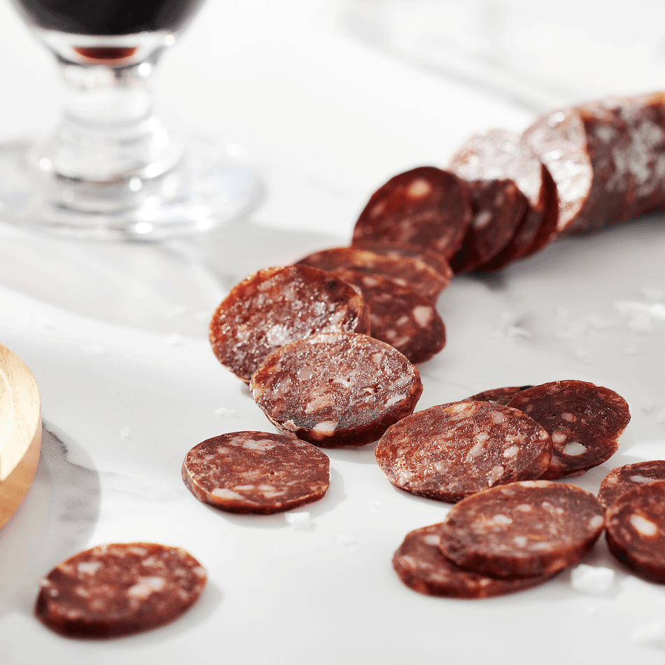 Pork Salami, Russian Stout & Mexican Mole, Cocoa & Chile Spice, Charcuterie Board, 4 oz