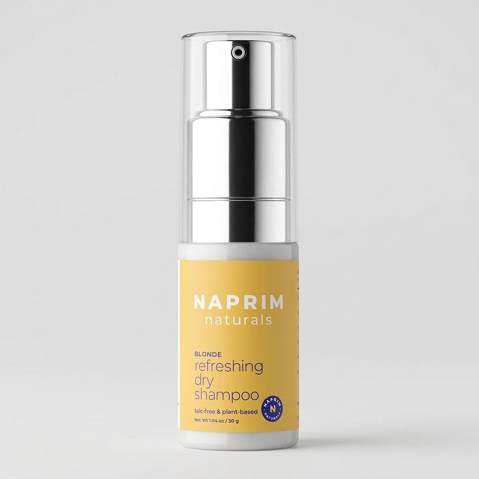 Dry Shampoo Powder for Blonde Hair, Talc-Free Clays + Non-Nano Zinc Oxide, Oil Control & Scalp SPF 17, Non-Aerosol Pump