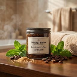 Pre-Shave Coffee Mint Scrub (8 oz)-1
