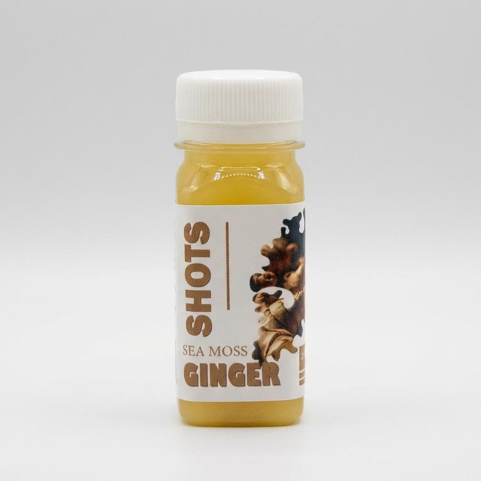 Sea Moss + Organic Ginger Wellness Shots (14-Pack) — 2 oz Each | Made-to-Order | Free Shipping