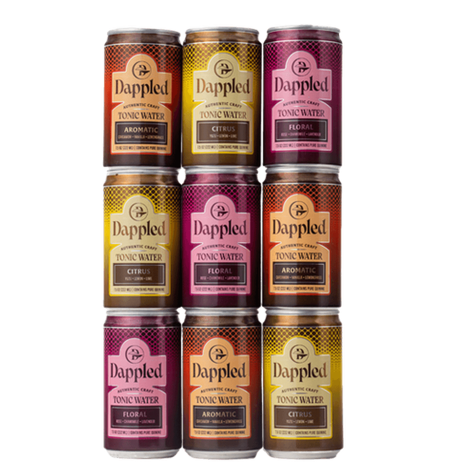 Tonic Water Variety Pack, Citrus + Floral + Aromatic, Premium Non-Alc Beverage, 24-Pack (8 Each Flavor)