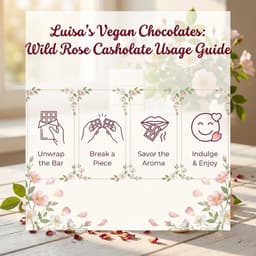 Wild Rose Infused White Casholate Chocolate with Petals | Vegan & Plant-based-2