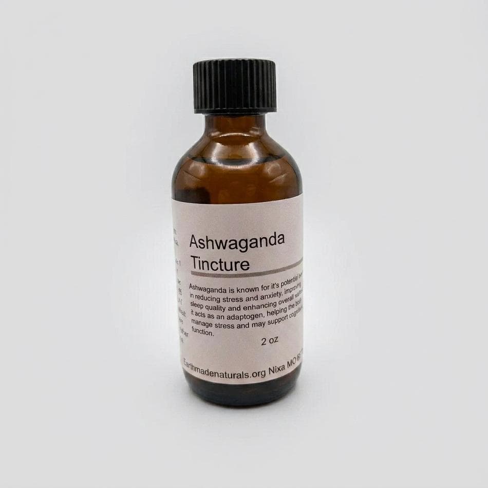 Ashwagandha Tincture, Withania somnifera, Stress & Sleep Support, 1:5 Extract, 40% Alcohol, 1 oz Dropper
