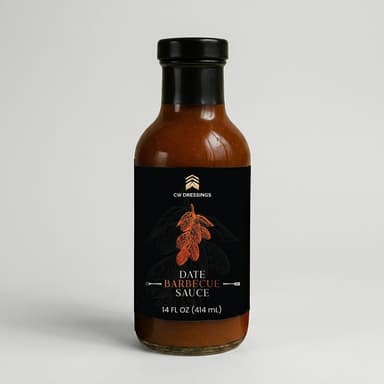 BBQ Sauce & Hot Sauce Variety Pack, Date Syrup Sweetened, Sweet Heat Flavor, 2-Pack (Date BBQ + Sweet Date Hot Sauce)