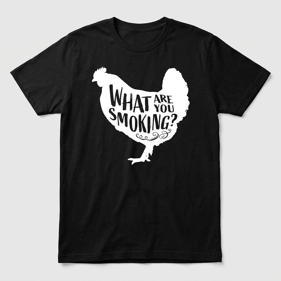 Unisex BBQ Graphic T-Shirt, Chicken Smoker Humor, Soft Cotton Tee, S-3XL