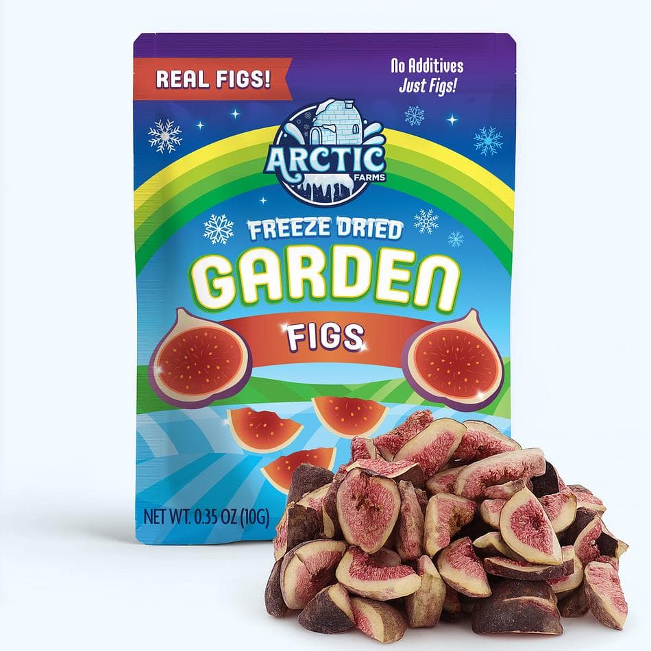Freeze-Dried Figs, Naturally Sweet, Chewy-Crisp & Irresistibly Wholesome Real Fruit Snack, Pack of 3 Resealable Bags (0.5 oz each)