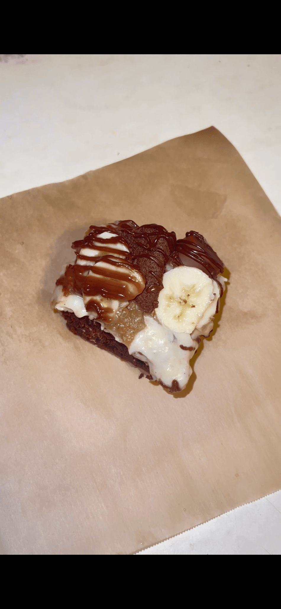 Banana Foster Brownie