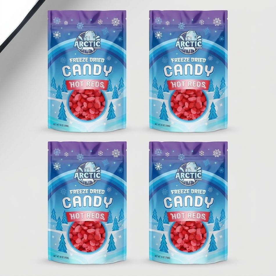 Freeze-Dried Candy & Ice Cream Variety Bundle, Neapolitan, Candy Canes & Party Mix, Holiday Gift Box, 4-Pack