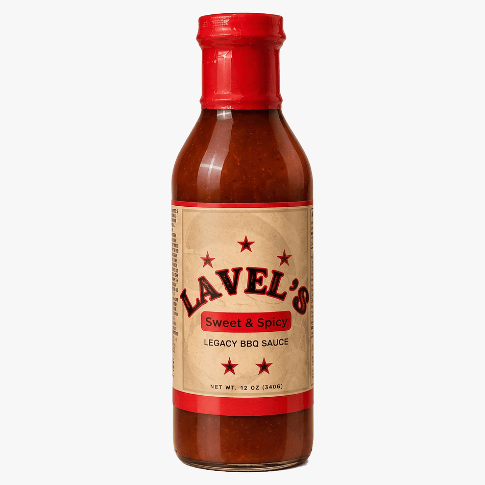 Sweet & Spicy BBQ Sauce, Gluten-Free Soy Sauce & Citrus, Sweet Heat Glaze, 12 oz Glass Bottle