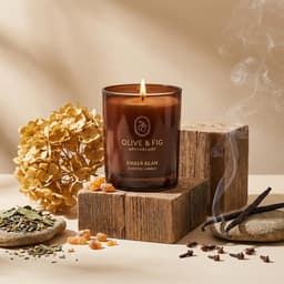 Olive & Fig Apothecary Ember Bean scented 2-wick 11 oz candle-1