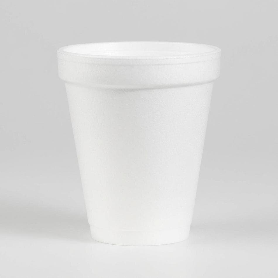 8 oz Foam Cups, Insulated Hot & Cold, Bulk Disposable To-Go Cups, White, Case Pack (Count Not Listed)