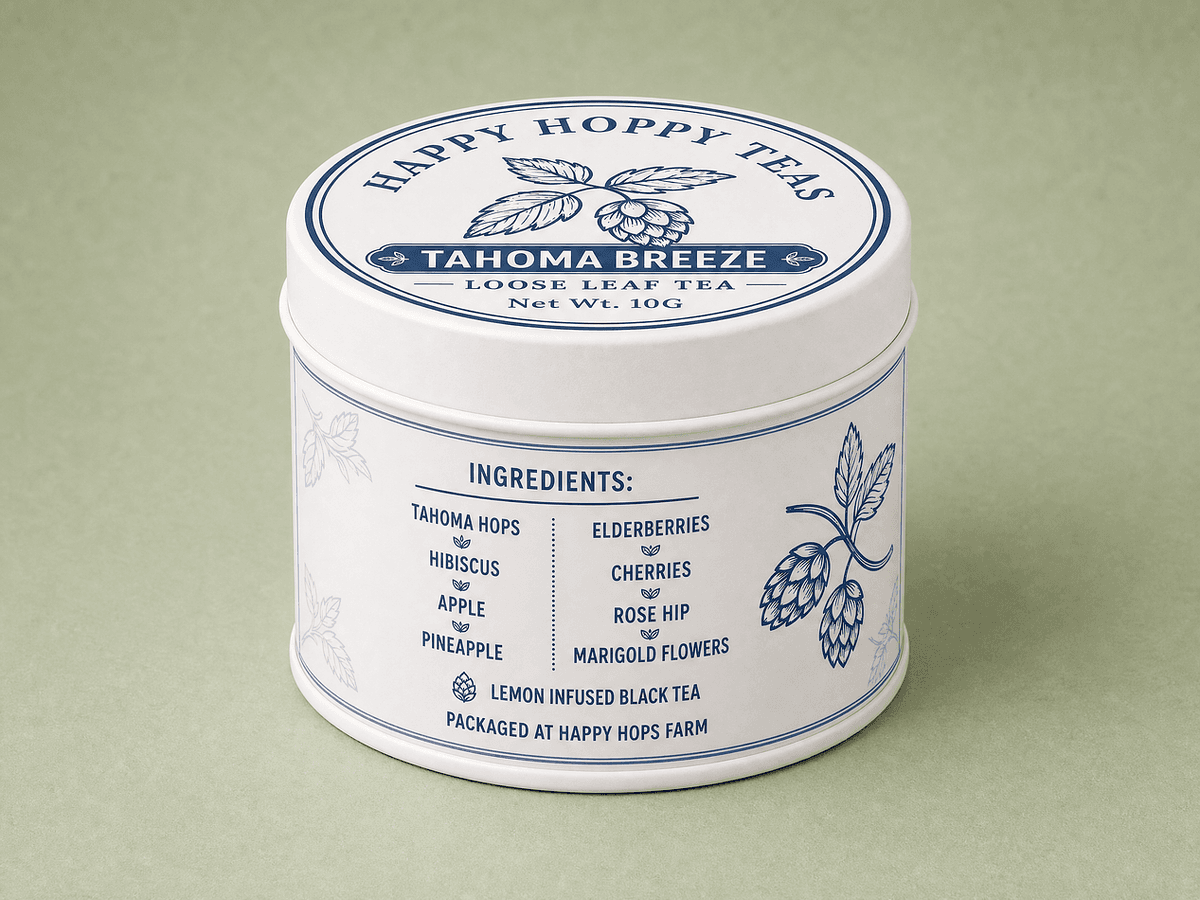 Farm-Crafted Loose Leaf Hop Tea — 10g Sample Tin