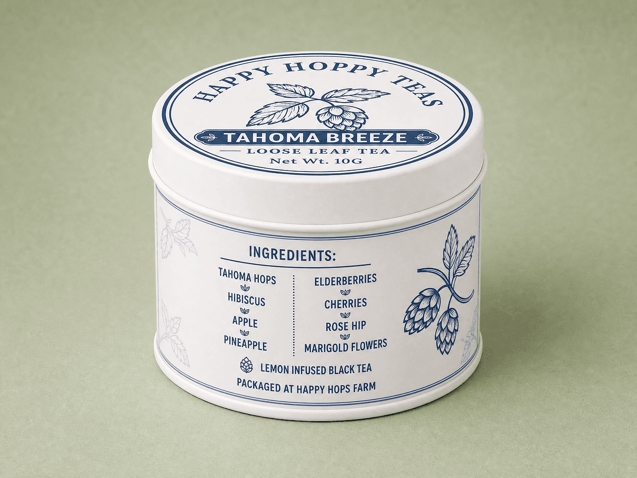 Farm-Crafted Loose Leaf Hop Tea — 10g Sample Tin