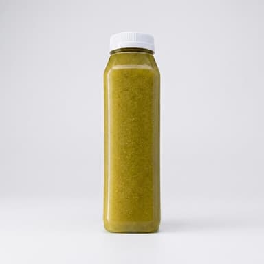 Cold-Pressed Green Juice, Green Apple Carrot Celery Cucumber Kale Lemon & Ginger, Hydration + Digestion, 12 oz Bottle