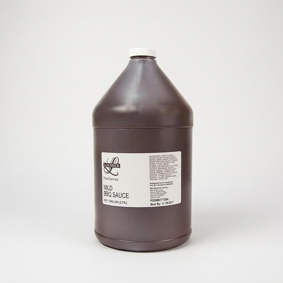 Mild BBQ Sauce Gallons, Tomato & Molasses, Sweet Smoky Flavor, Gluten-Free No HFCS/MSG, Case (Total Volume Varies)