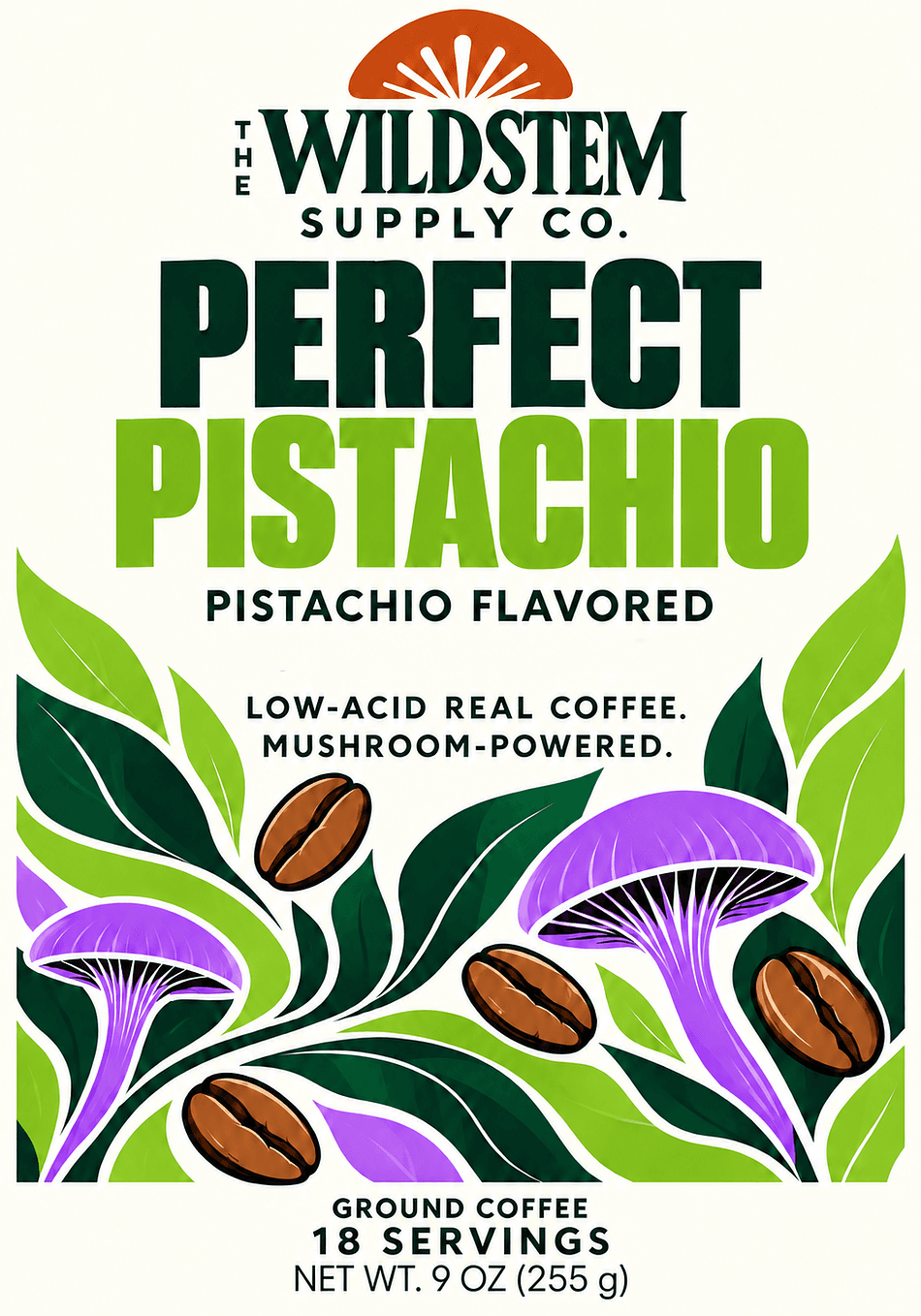 Perfect Pistachio Mushroom Coffee - 9 ounces