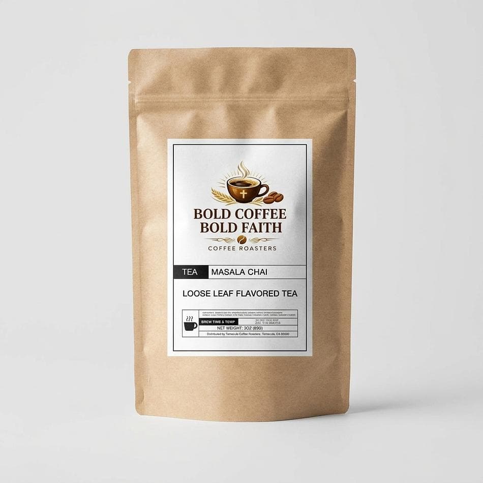 Masala Chai Loose Leaf Black Tea, Warming Spices, Bold & Aromatic, 3 oz