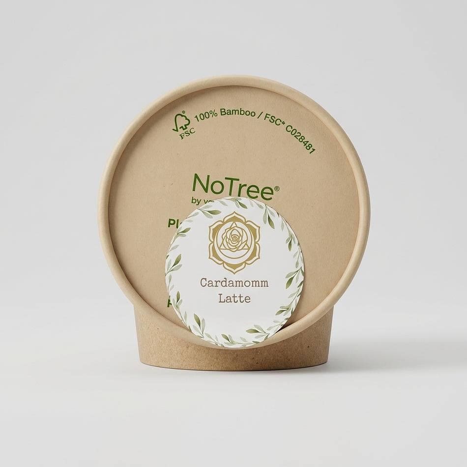 Caffeine-Free Cardamom Latte Mix, Rose & Cacao Butter, Collagen Peptides, Organic & Gluten-Free (Size/Servings Not Listed)