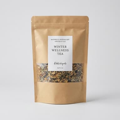 Herbal Wellness Tea, Eleuthero Root & Elderberry with Ginger, Cinnamon & Rosehips, Immune Support, Loose Blend, 3 oz
