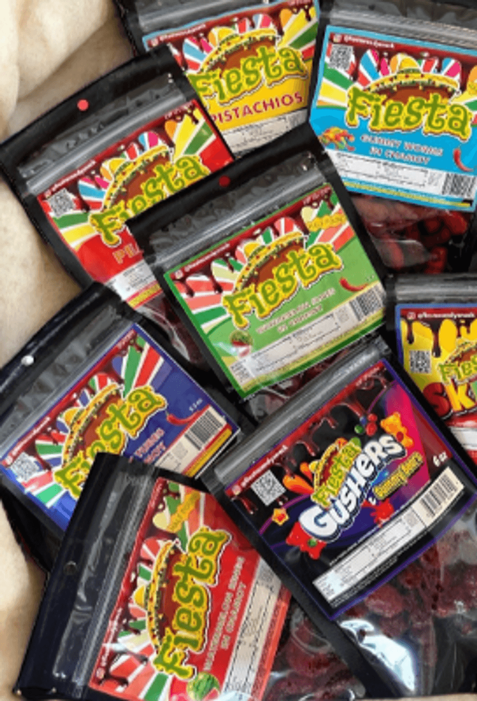 Chamoy Gummy Variety Pack, Spicy Sweet Tangy Candy Mix, Party & Gift Bundle, 8-Bag Assortment