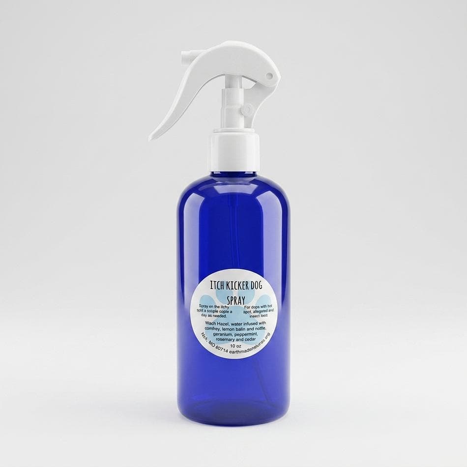 Dog Anti-Itch Spray, Comfrey Nettle & Lemon Balm, Witch Hazel + Essential Oils, Soothes Itchy Skin & Hot Spots, 8 oz