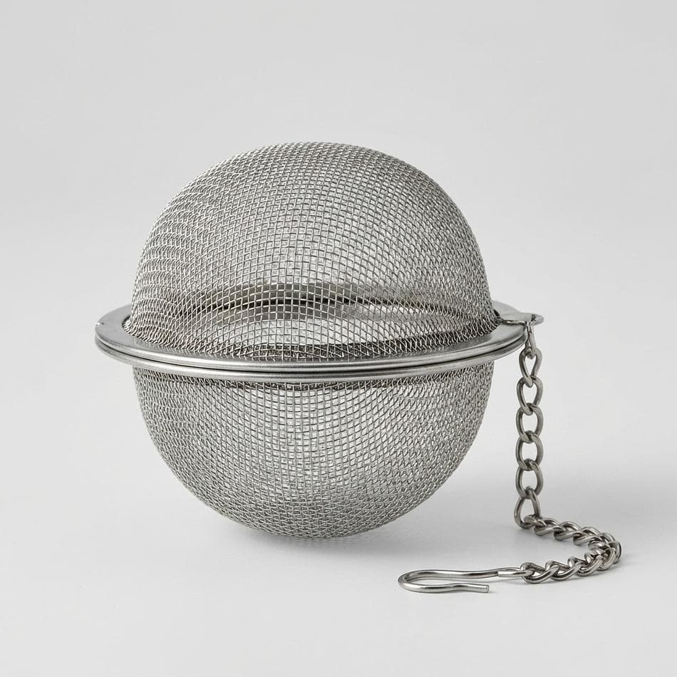 Stainless Steel Tea Ball Infuser, Fine Mesh Strainer, Easy Steeping for Loose Leaf & Herbal Tea, Reusable Mug/Teapot Infuser, 1pc