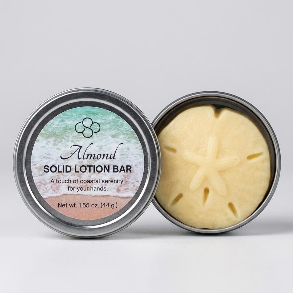 Solid Lotion Bar, Shea & Cocoa Butter + Babassu Oil, Deep Hydration for Dry Hands & Elbows, Travel Tin, 1.55 oz