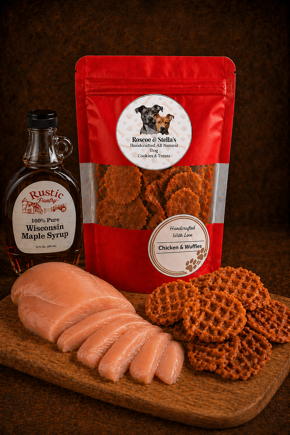 Chicken & Wuffles - With Blueberry or Maple Syrup