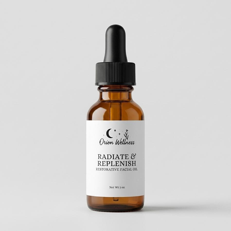 Brightening Facial Oil, Jojoba & Rosehip + Sea Buckthorn, Even Tone Glow, Fast-Absorbing Hydration, 1 oz Dropper